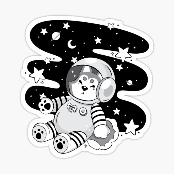 Cmdr. Hooski (Grayscale) Sticker