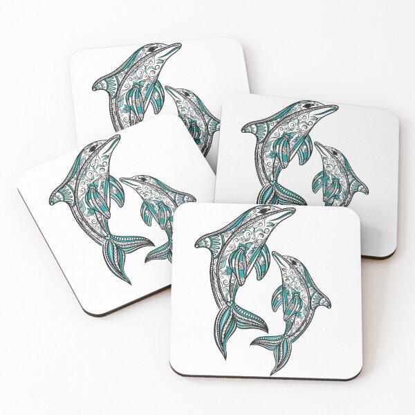 Item preview, Dolphin fine line art designed and sold by Tamika Jade.