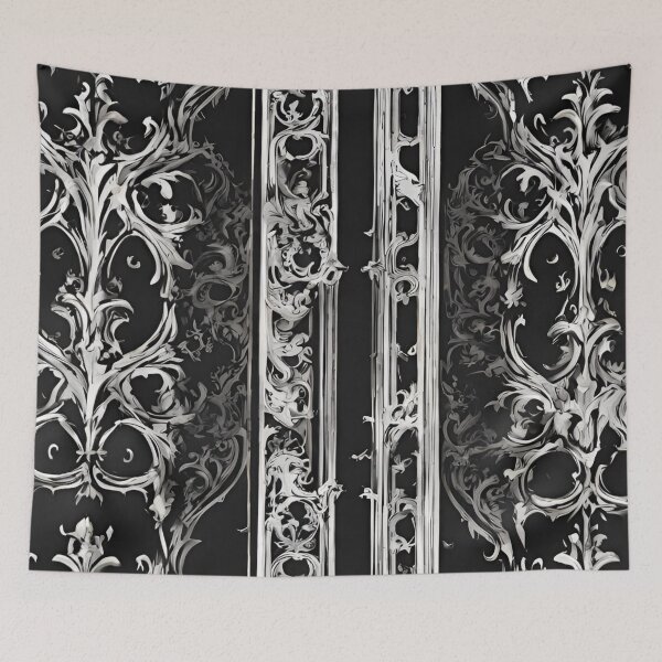 Item preview, Black and white gothic patterns designed and sold by Erik Visnievskij.