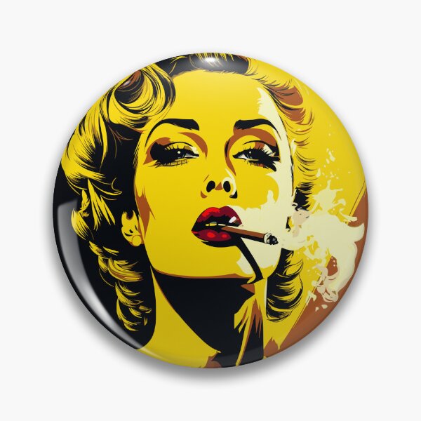 Item preview, Fearless woman, challenging, confident woman, pop art style designed and sold by RoryRocket.
