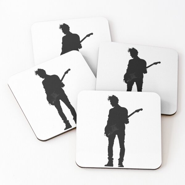 Item preview, Guitarist Silhouette Against Black Background designed and sold by kitidach-create.