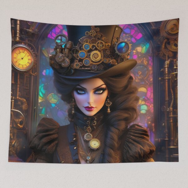 Item preview, Classic Steampunk Top Hat Lady  designed and sold by TheDarkWardrobe.
