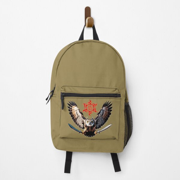 Item preview, Flying Owl and Ancient Symbol of the Sun designed and sold by VikArtStudio.