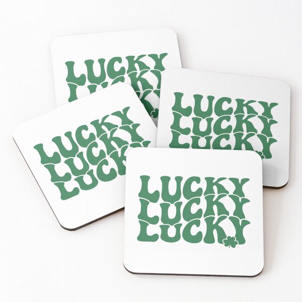 Item preview, Lucky Tri-Line: Green Clover Typography designed and sold by FrescoDesign.