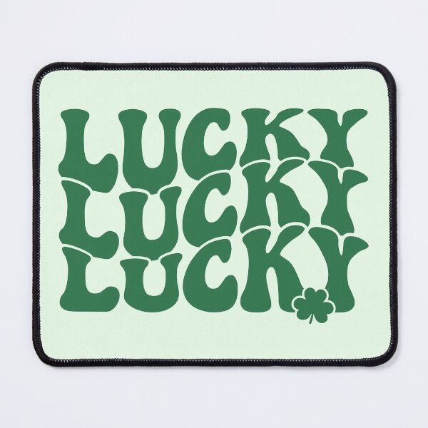 Item preview, Lucky Tri-Line: Green Clover Typography designed and sold by FrescoDesign.