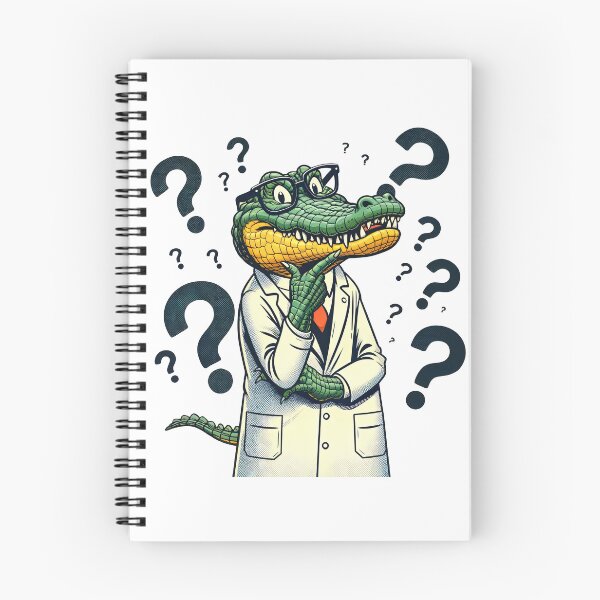 Item preview, Scientific Scales: A Crocodile Delves into the World of Science designed and sold by artwaves.