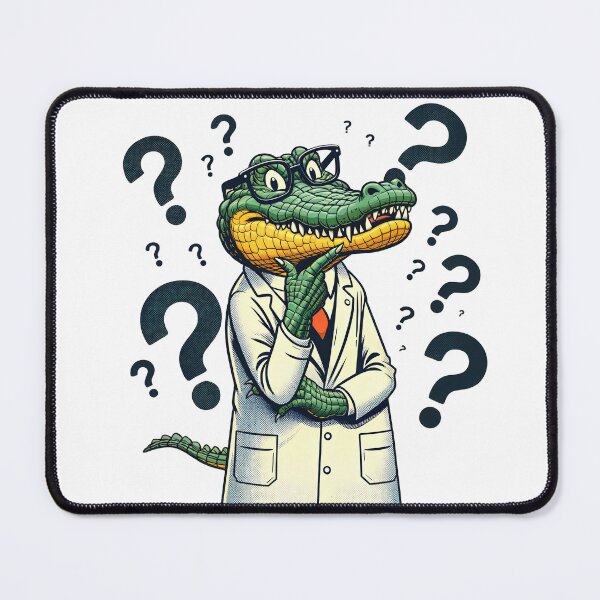 Item preview, Scientific Scales: A Crocodile Delves into the World of Science designed and sold by artwaves.