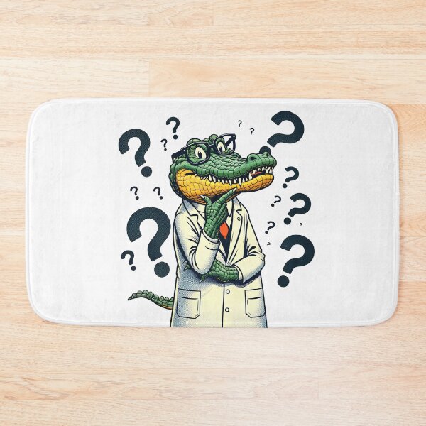 Item preview, Scientific Scales: A Crocodile Delves into the World of Science designed and sold by artwaves.