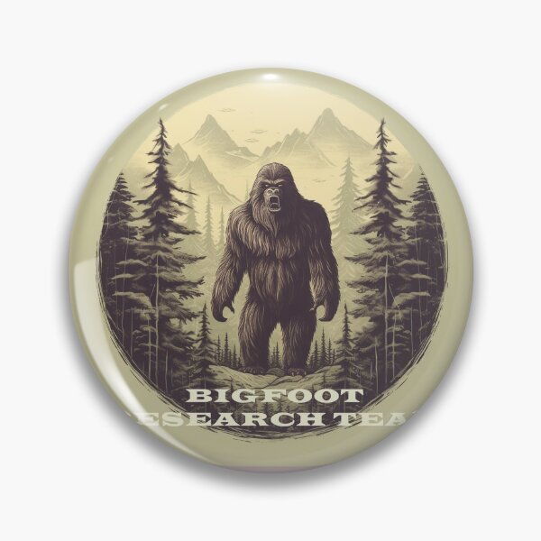 Item preview, Bigfoot Research Team Retro Forest Mountain Design  designed and sold by redstar19.