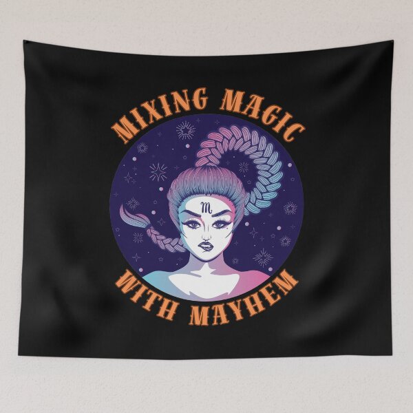 Item preview, Mixing Magic With Mayhem. scorpio horoscope designed and sold by ZodiacWonders.