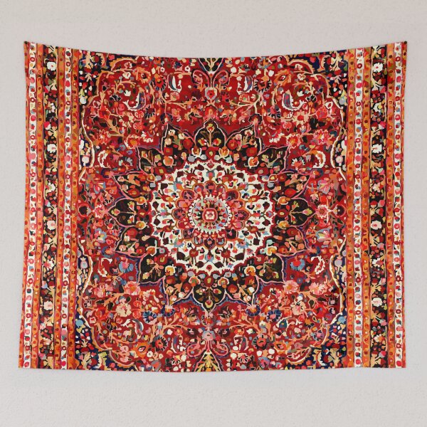 Item preview, Antique Floral Persian Rug Pattern designed and sold by Vicky Brago-Mitchell®.