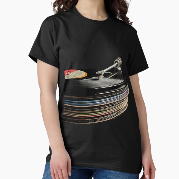 Item preview, Vintage Turntable Playing Vinyl Records designed and sold by kitidach-create.