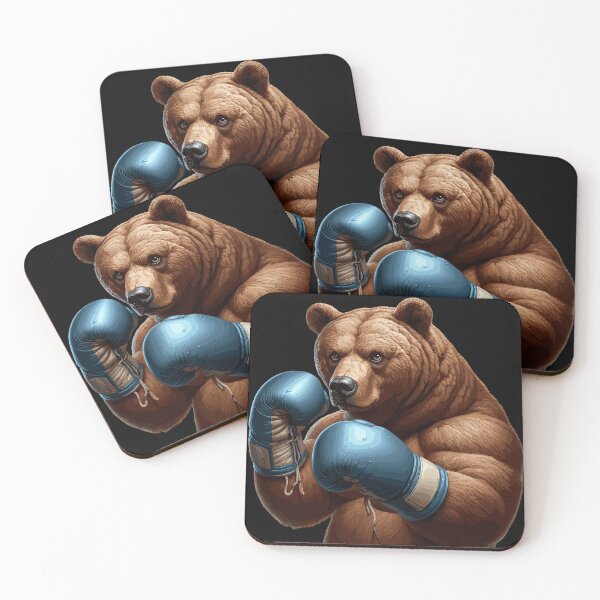 Item preview, Knockout Bruin Majestic Boxing Bear Art v2 designed and sold by iwcus.