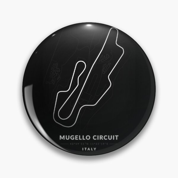 Artikelvorschau, Mugello Circuit in Italien in Schwarz und Weiß entworfen und verkauft von Jerhus.