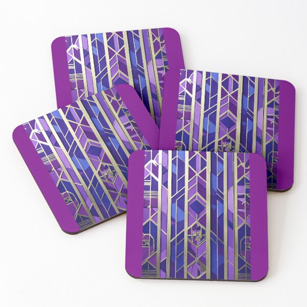Aperçu de l'œuvre Losange argent violet créée et vendue par UZRWRLD .