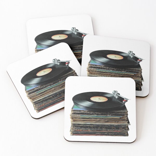 Item preview, Classic Record Player with Vinyl Album Collection designed and sold by kitidach-create.