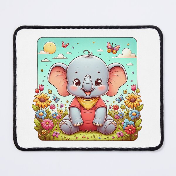 Item preview, Sunshine Smiles: The Cheerful Baby Elephant designed and sold by artwaves.