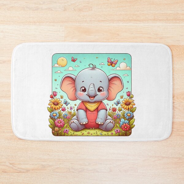 Item preview, Sunshine Smiles: The Cheerful Baby Elephant designed and sold by artwaves.