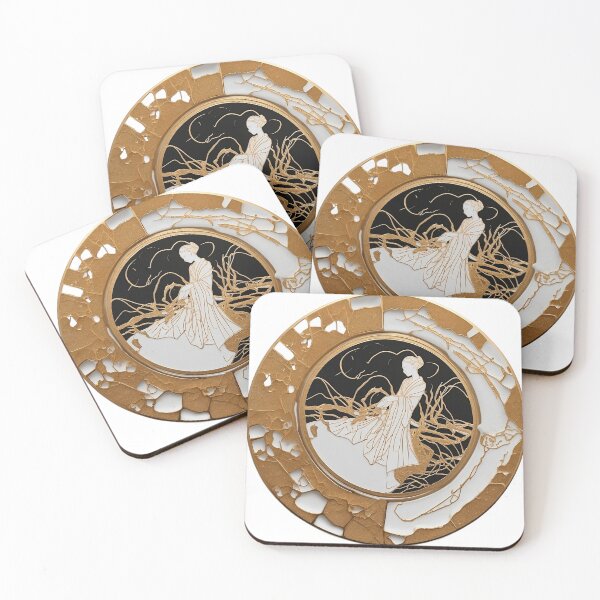 Item preview, Ramen Bowl with Kintsugi-inspired Design Tee designed and sold by Tshirt-Deer.