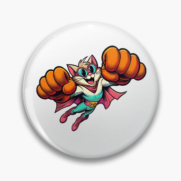 Item preview, Paws of Power: Dynamic Feline Superhero in Flight designed and sold by artwaves.