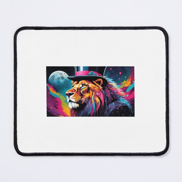 Item preview, Colorful Lion with a top hat designed and sold by BlacCollection.