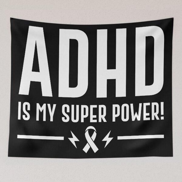 Item preview, ADHD Is My Superpower  designed and sold by Hairball-Pets.