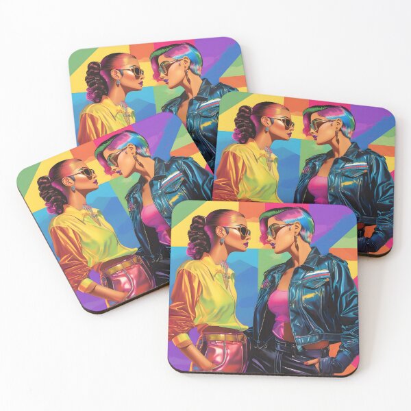 Item preview, Vintage Lesbian Couple LGBTQ Valentine's Day Queer designed and sold by whimsiqueer.