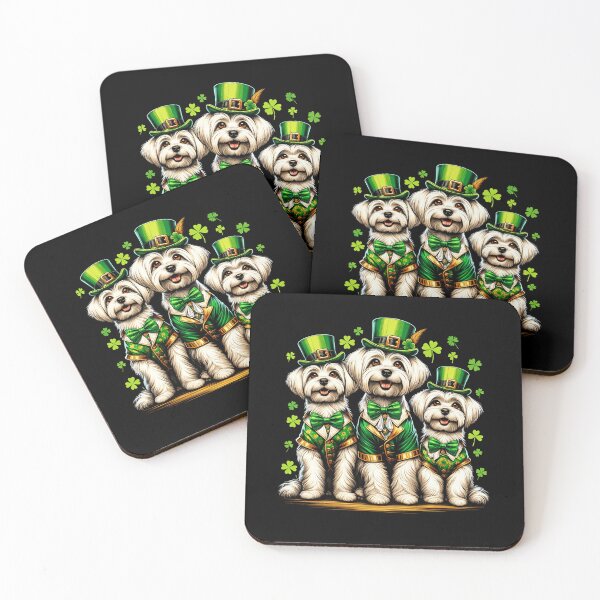 Item preview, Maltese Dog Family St Patrick's Day Irish Leprechaun Clover Shamrock designed and sold by JoelFox165.