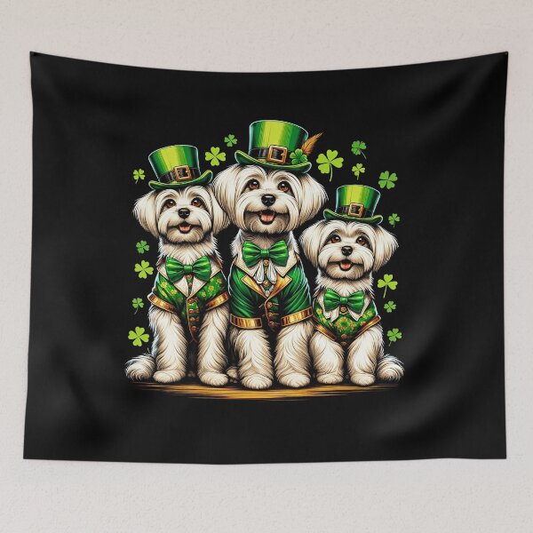 Item preview, Maltese Dog Family St Patrick's Day Irish Leprechaun Clover Shamrock designed and sold by JoelFox165.