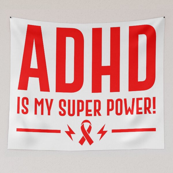 Item preview,  ADHD Is My Superpower  designed and sold by Hairball-Pets.
