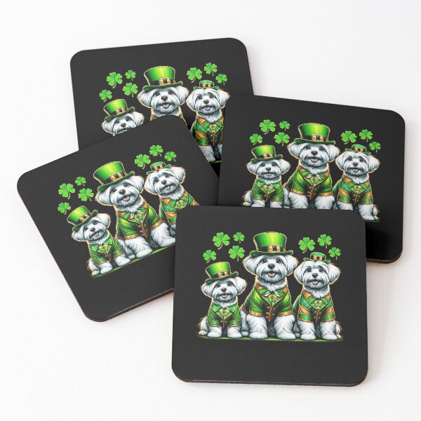 Item preview, Maltese Dog Family St Patrick's Day Irish Leprechaun Clover Shamrock designed and sold by JoelFox165.