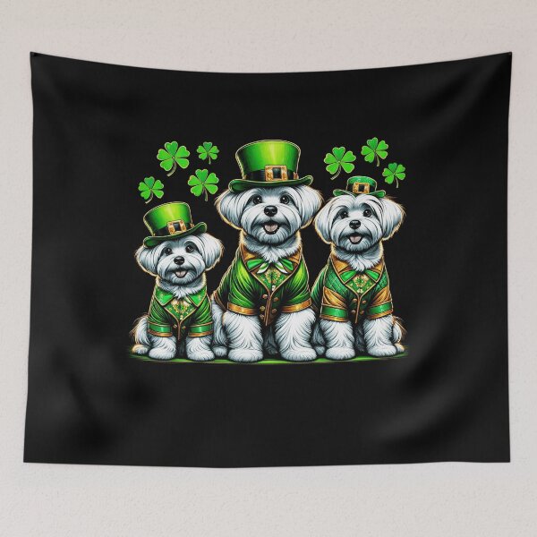 Item preview, Maltese Dog Family St Patrick's Day Irish Leprechaun Clover Shamrock designed and sold by JoelFox165.
