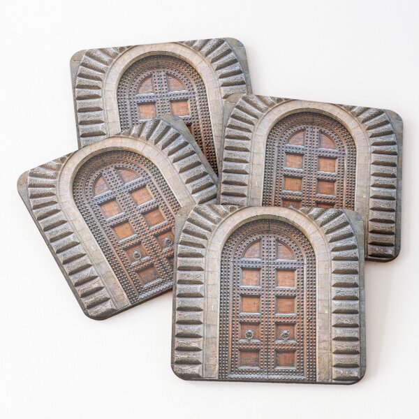 Item preview, Studded Timber Doors, Florence designed and sold by Darsana.
