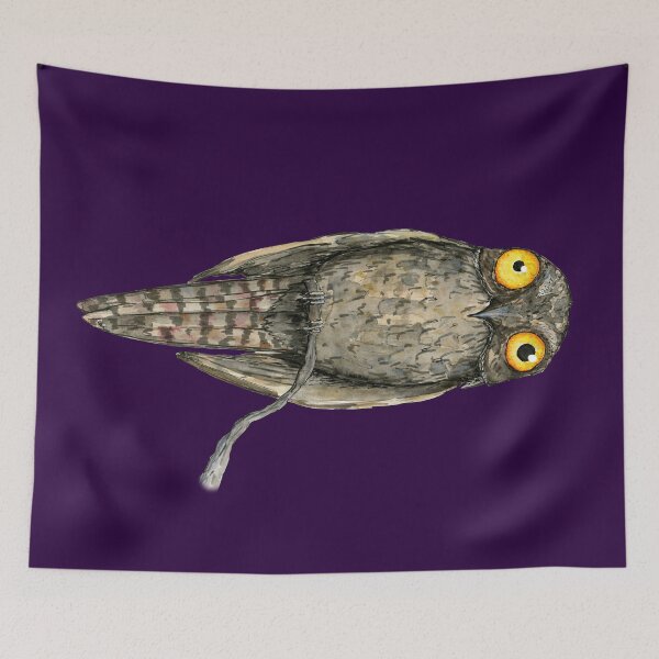 Item preview, A watercolor drawing of a Common potoo designed and sold by Bwiselizzy.