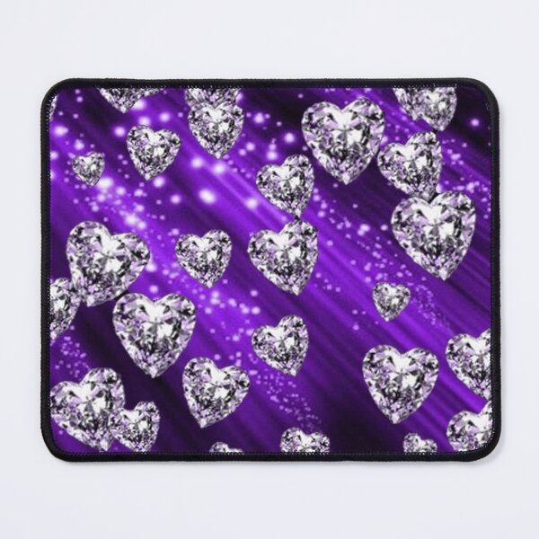 Item preview, Purple Sparkle Diamond Hearts designed and sold by HavenDesign.