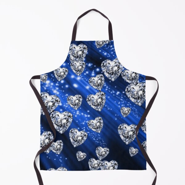 Item preview, Blue Sparkle Diamond Hearts designed and sold by HavenDesign.