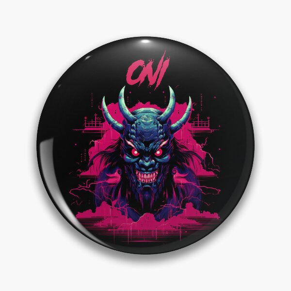 Item preview, Oni Synthwave Cyberpunk designed and sold by GlitchGrotesque.