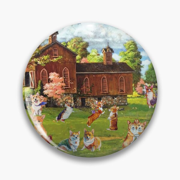 Item preview, Corgis Playing Outside The Vintage House designed and sold by Clitus.