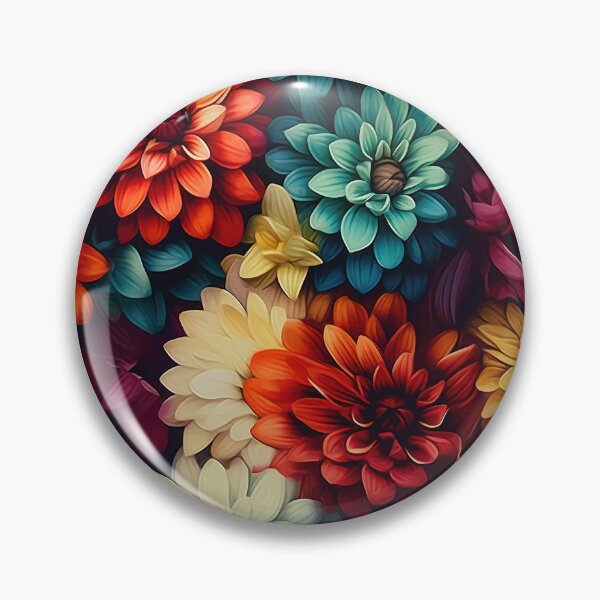 Item preview, Zinnia Tile 30: Rainbow Smiles in a Field of Daisy Dandelions and Sunshine of Nature's Confetti Party designed and sold by TheBrainArt.