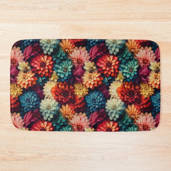 Item preview, Zinnia Tile 30: Rainbow Smiles in a Field of Daisy Dandelions and Sunshine of Nature's Confetti Party designed and sold by TheBrainArt.