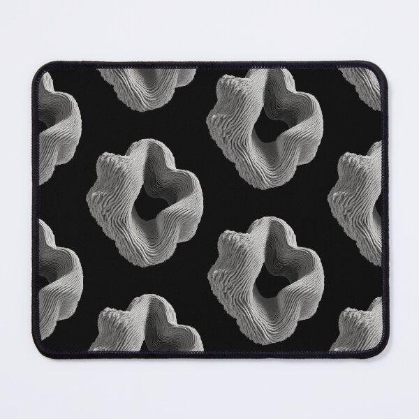 Item preview, Abstract Amorphous Wave Ring Form Grey Fur designed and sold by Lelijo.