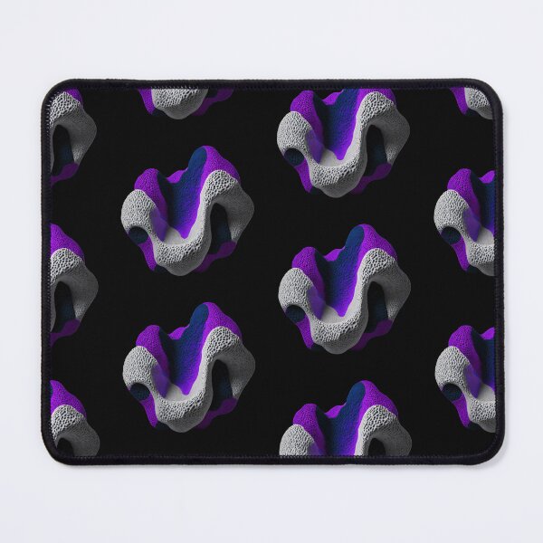 Item preview, Abstract Amorphous Wave Form Grey Purple Concrete designed and sold by Lelijo.