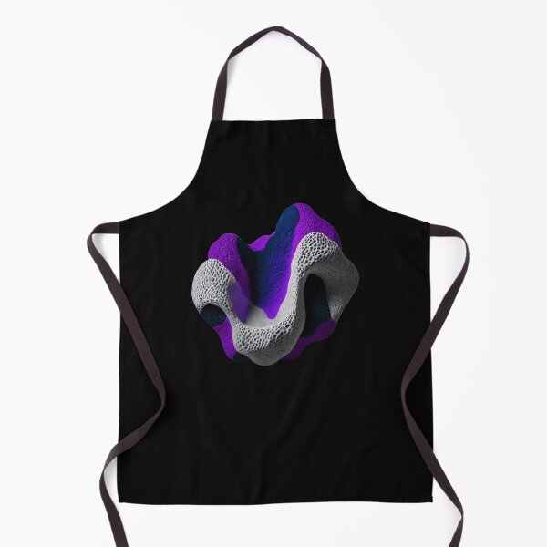 Item preview, Abstract Amorphous Wave Form Grey Purple Concrete designed and sold by Lelijo.