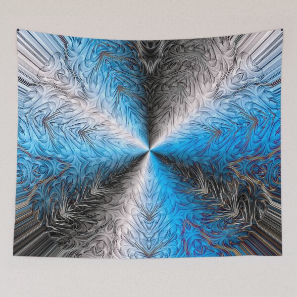 Item preview, GreatBlueSculptedShieldMandala1 designed and sold by rodmillar.