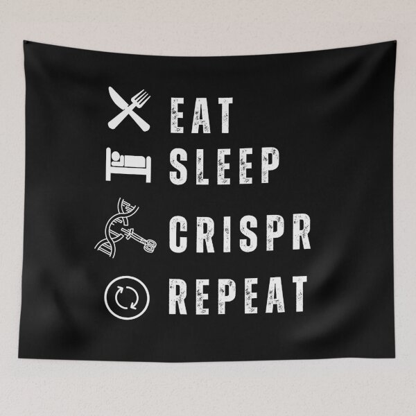 Item preview, Eat, sleep, crispr, repeat. Funny science design for people working in a laboratory, pink pipet designed and sold by Lady-Frost.
