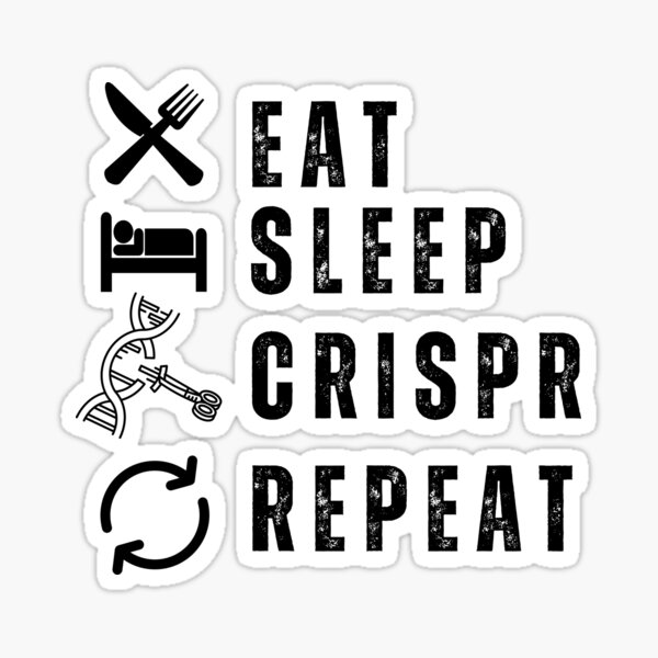 Item preview, Eat, sleep, crispr, repeat. Funny science design for people working in a laboratory, pink pipet designed and sold by Lady-Frost.