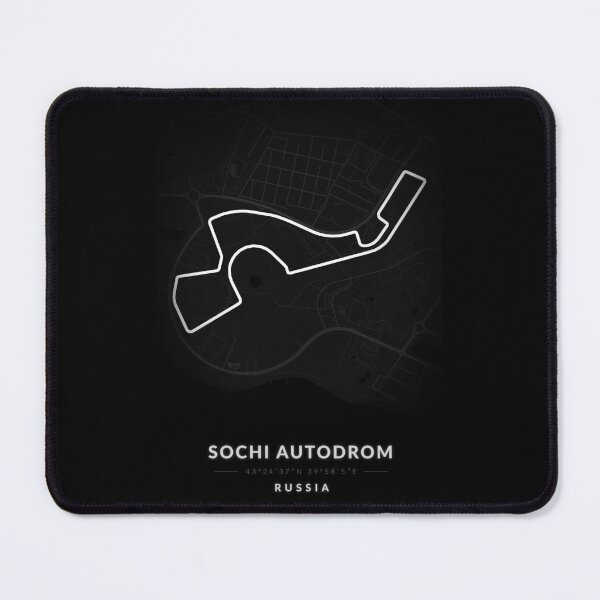 Item preview, Sochi Autodrom circuit in Russia in Black and white designed and sold by Jerhus.