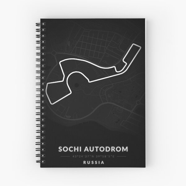 Item preview, Sochi Autodrom circuit in Russia in Black and white designed and sold by Jerhus.