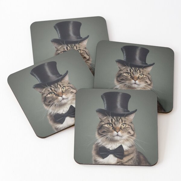 Item preview, Cat with a top hat designed and sold by BlacCollection.