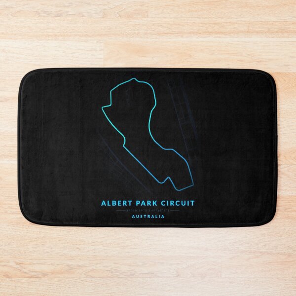 Item preview, Albert Park circuit in Australia in Neon style Blue color designed and sold by Jerhus.